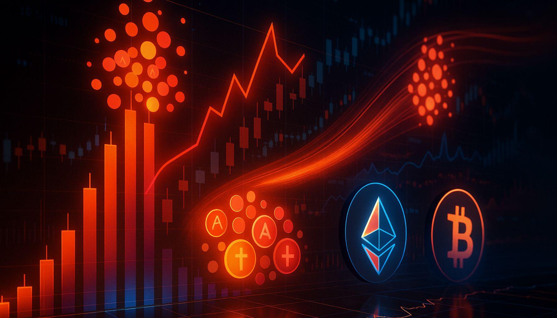 山寨币 24 小时期货交易量超过 BTC 和 ETH：警告信号还是市场转变