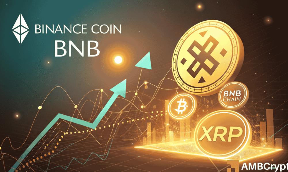市值达到 1810 亿美元后，BNB 转向 XRP – XRP 能否恢复其地位