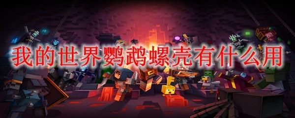 我的世界鹦鹉螺壳有什么用2025