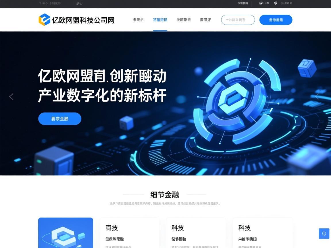 亿欧网盟科技公司官网，创新驱动产业数字化的新标杆