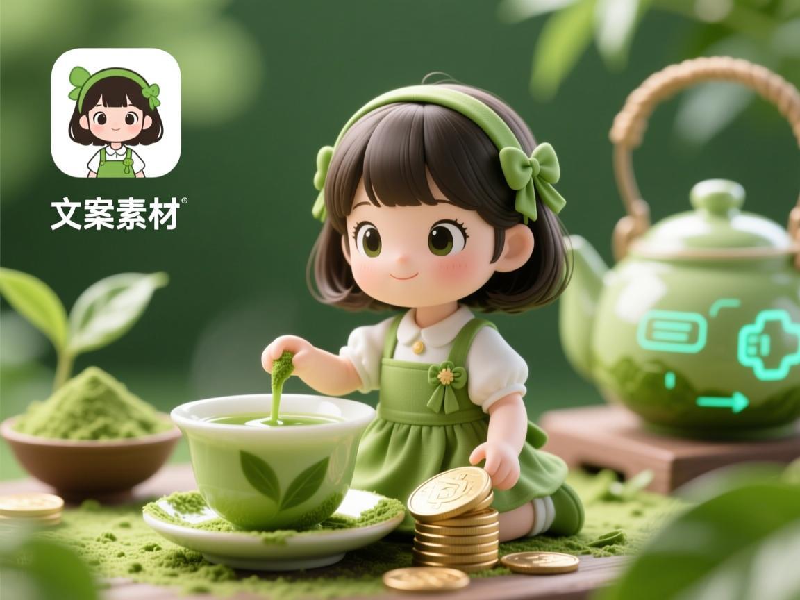 抹茶妹妹文案素材app，灵感轻触，茶香满溢