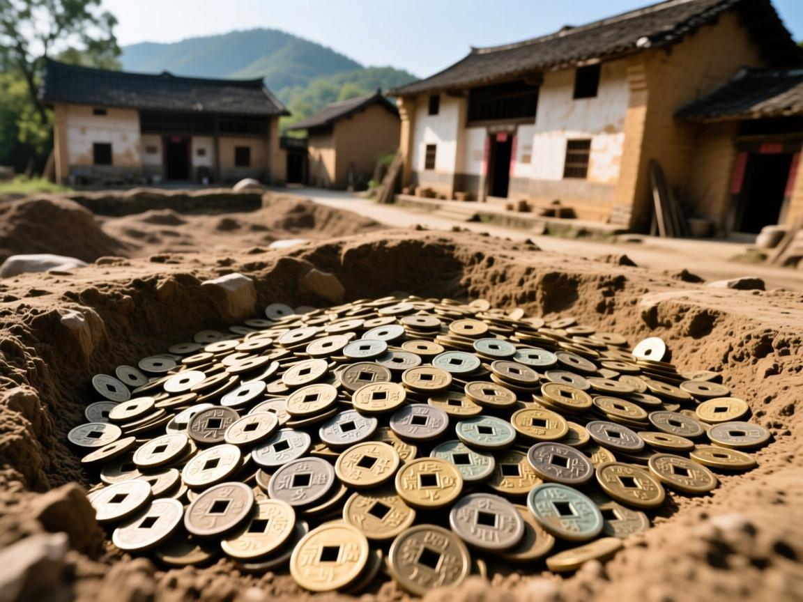 六安一村庄惊现大量古币，考古价值引关注