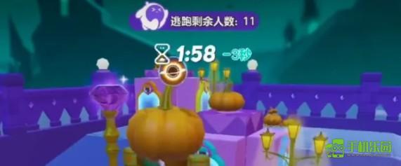蛋仔派对南瓜入侵飞跃古堡躲藏点一览