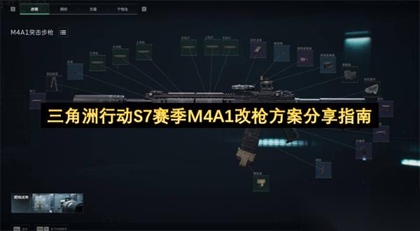 三角洲行动S7赛季M4A1改枪方案推荐指南