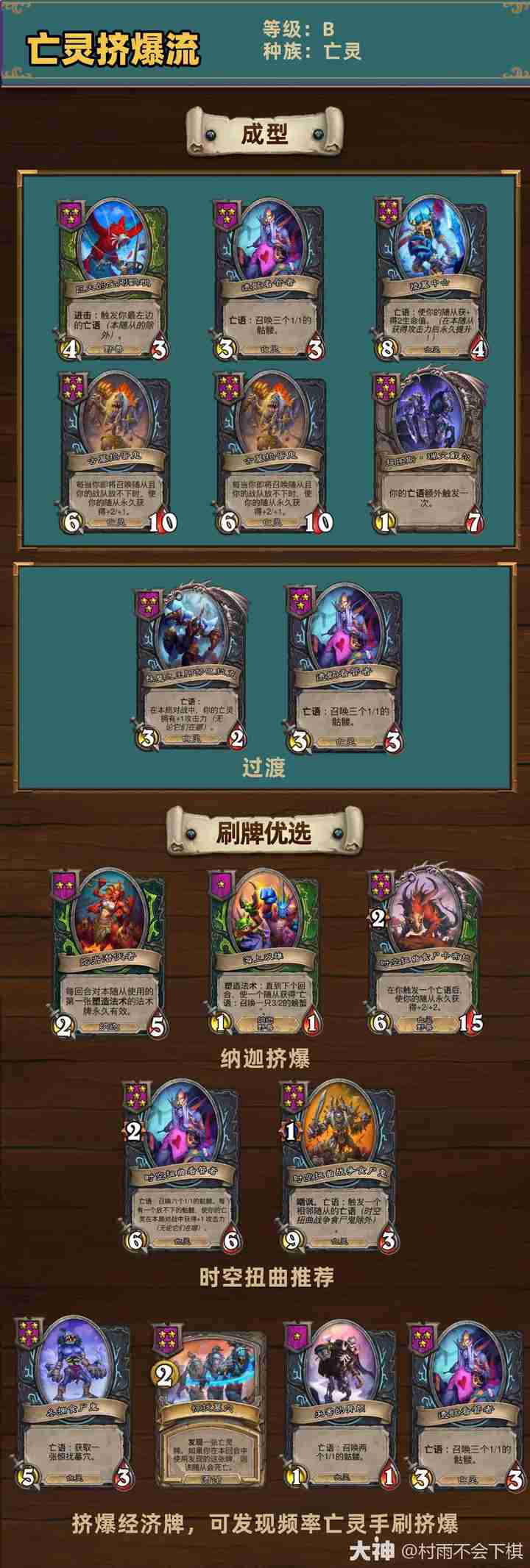 炉石传说34.2酒馆战棋亡灵挤爆流玩法攻略