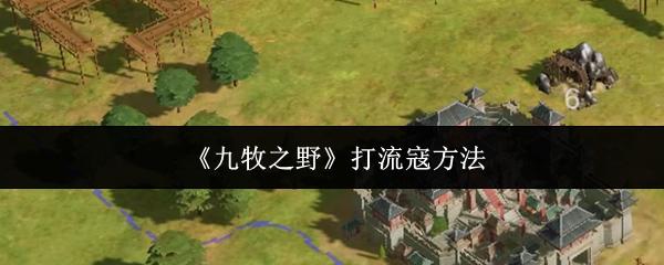 九牧之野 打流寇方法