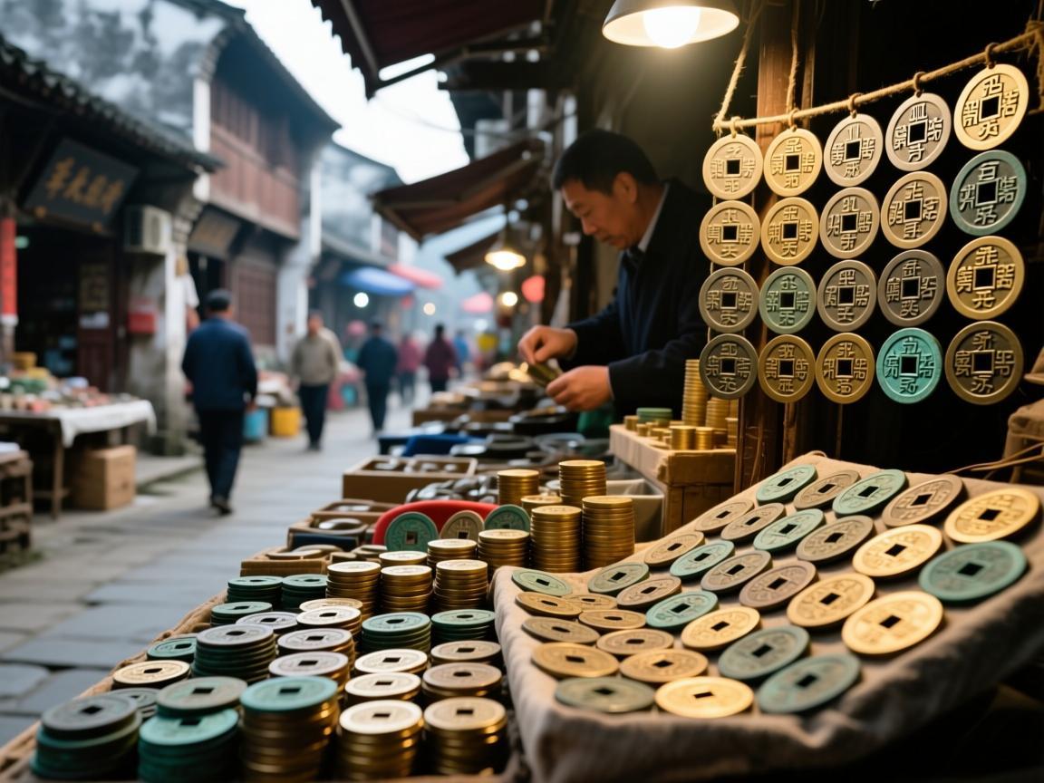 六安古币市场藏在老街烟火里，藏着时光的密码