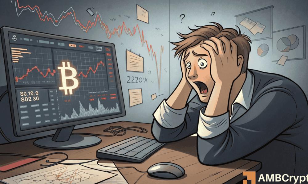 随着比特币和以太坊回调幅度扩大，加密货币恐慌情绪加剧