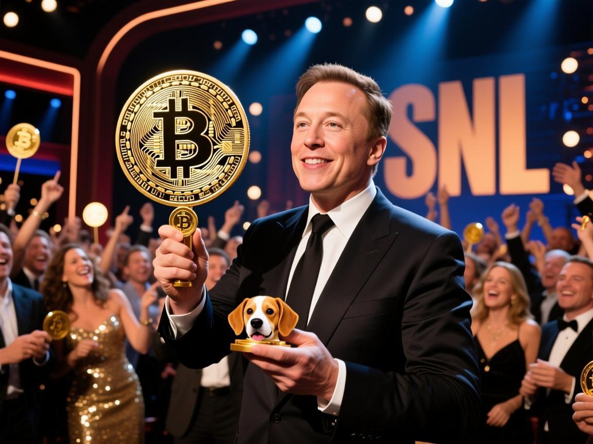 当马斯克带着狗狗币登上SNL，一场狂欢与争议交织的币圈狂欢