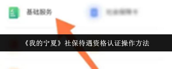 我的宁夏 社保待遇资格认证操作方法