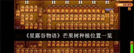 星露谷物语芒果树种哪里 星露谷物语芒果树种植位置介绍
