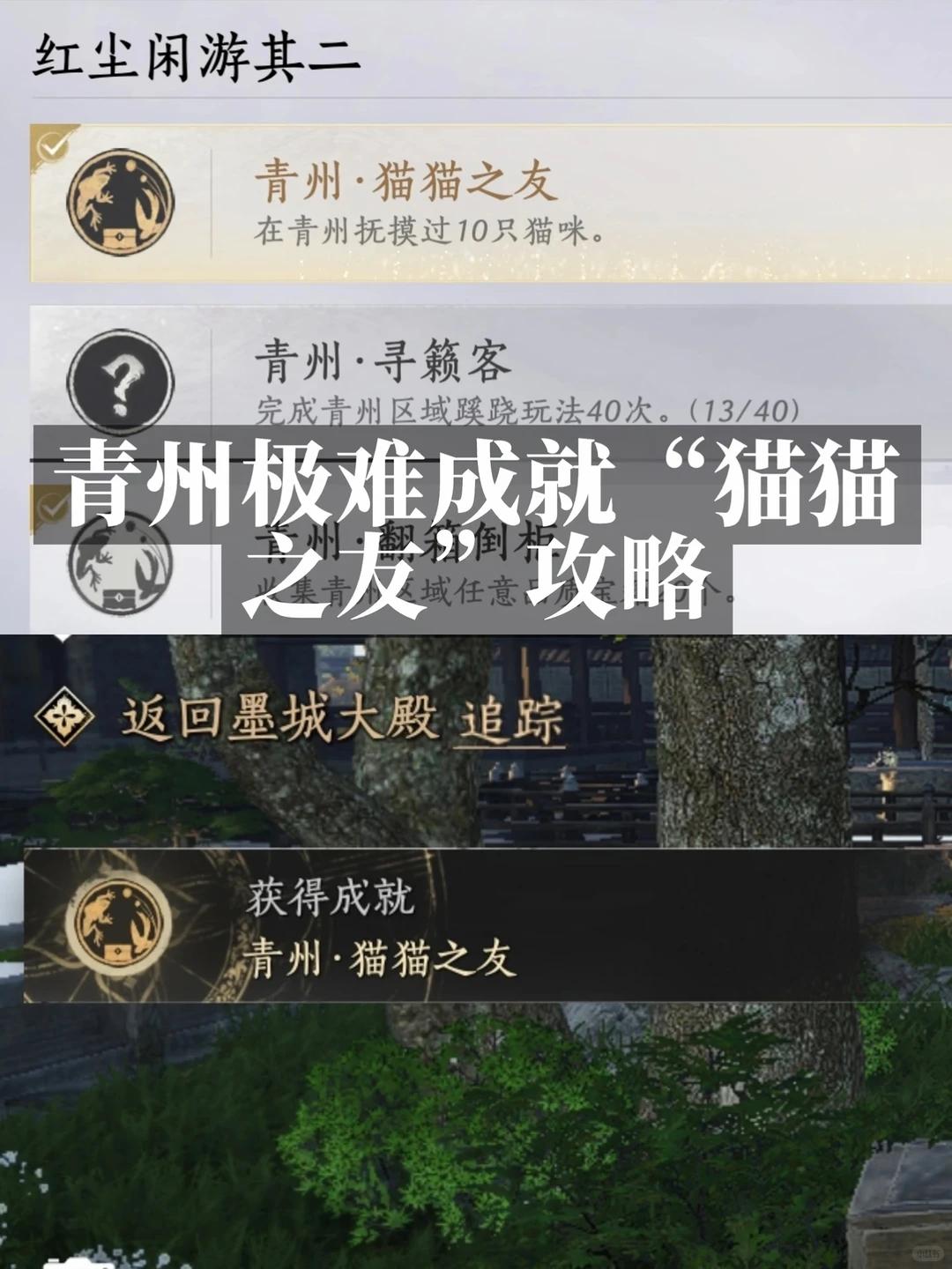 燕云十六声青州猫猫之友成就攻略