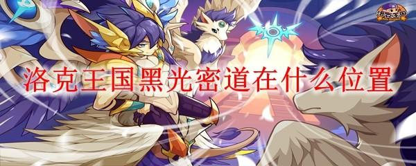 洛克王国黑光密道在什么位置