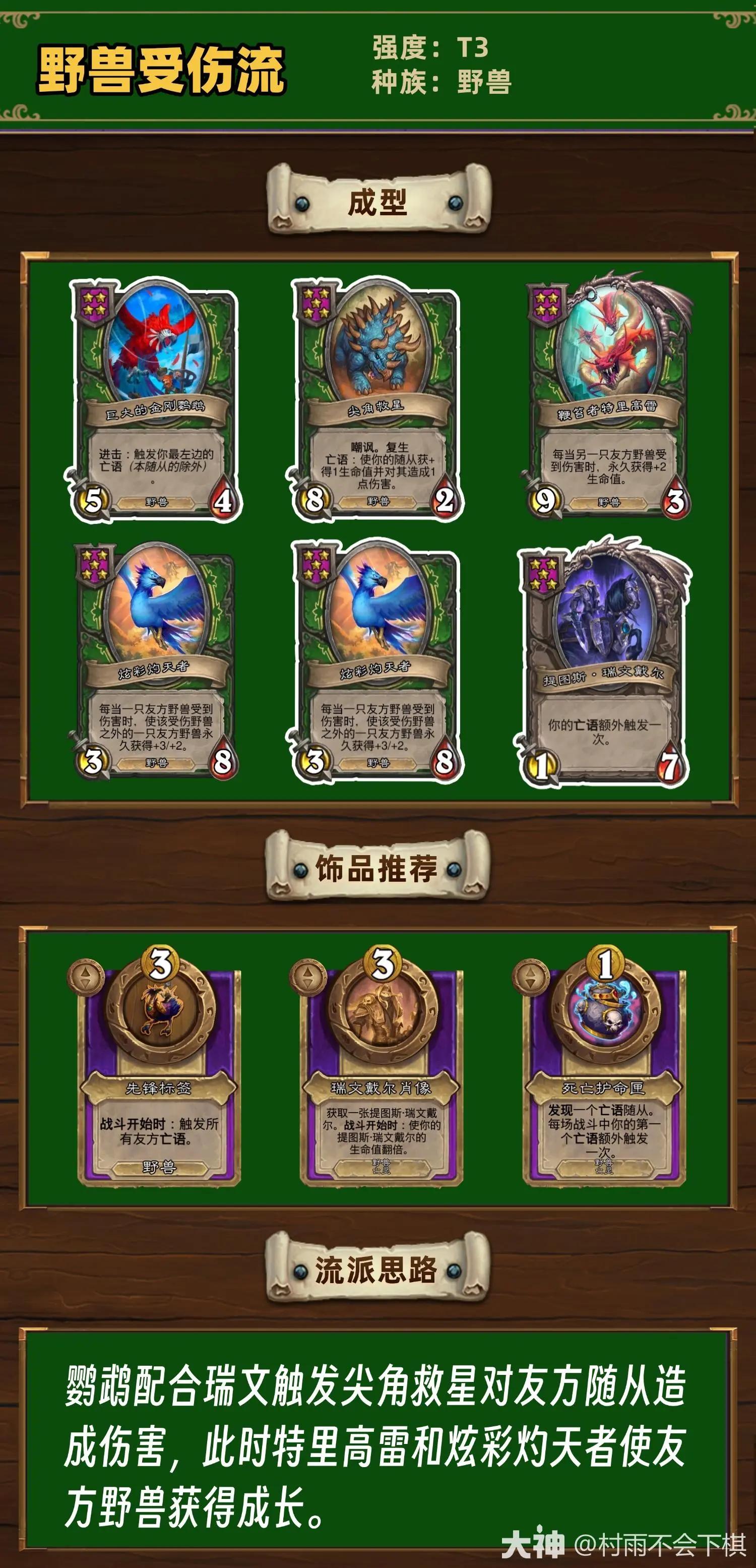 酒馆战棋35.6版本野兽受伤流阵容推荐