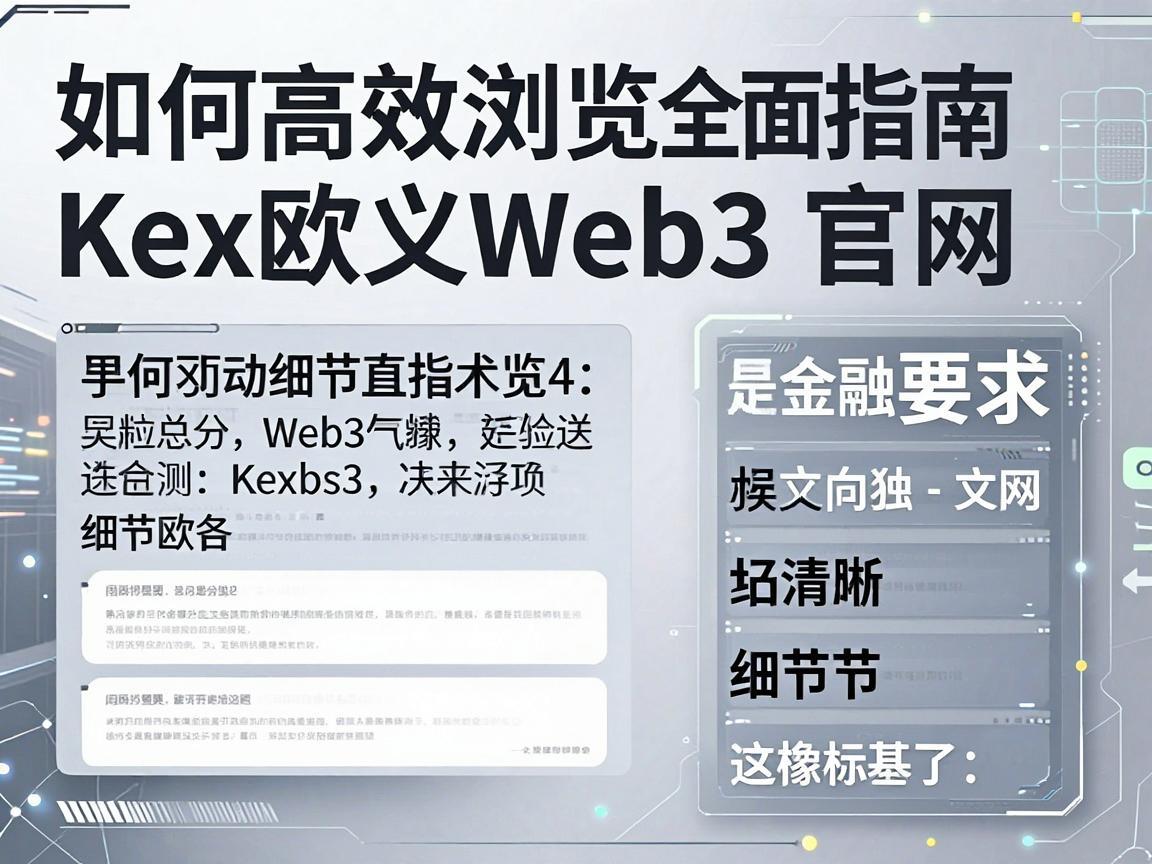 全面指南，如何高效浏览Kex欧义Web3官网