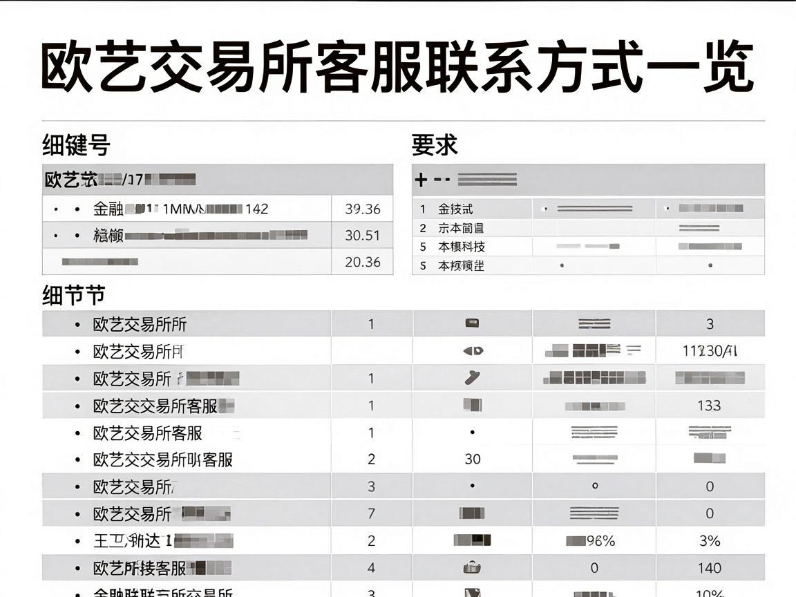 欧艺交易所客服联系方式一览
