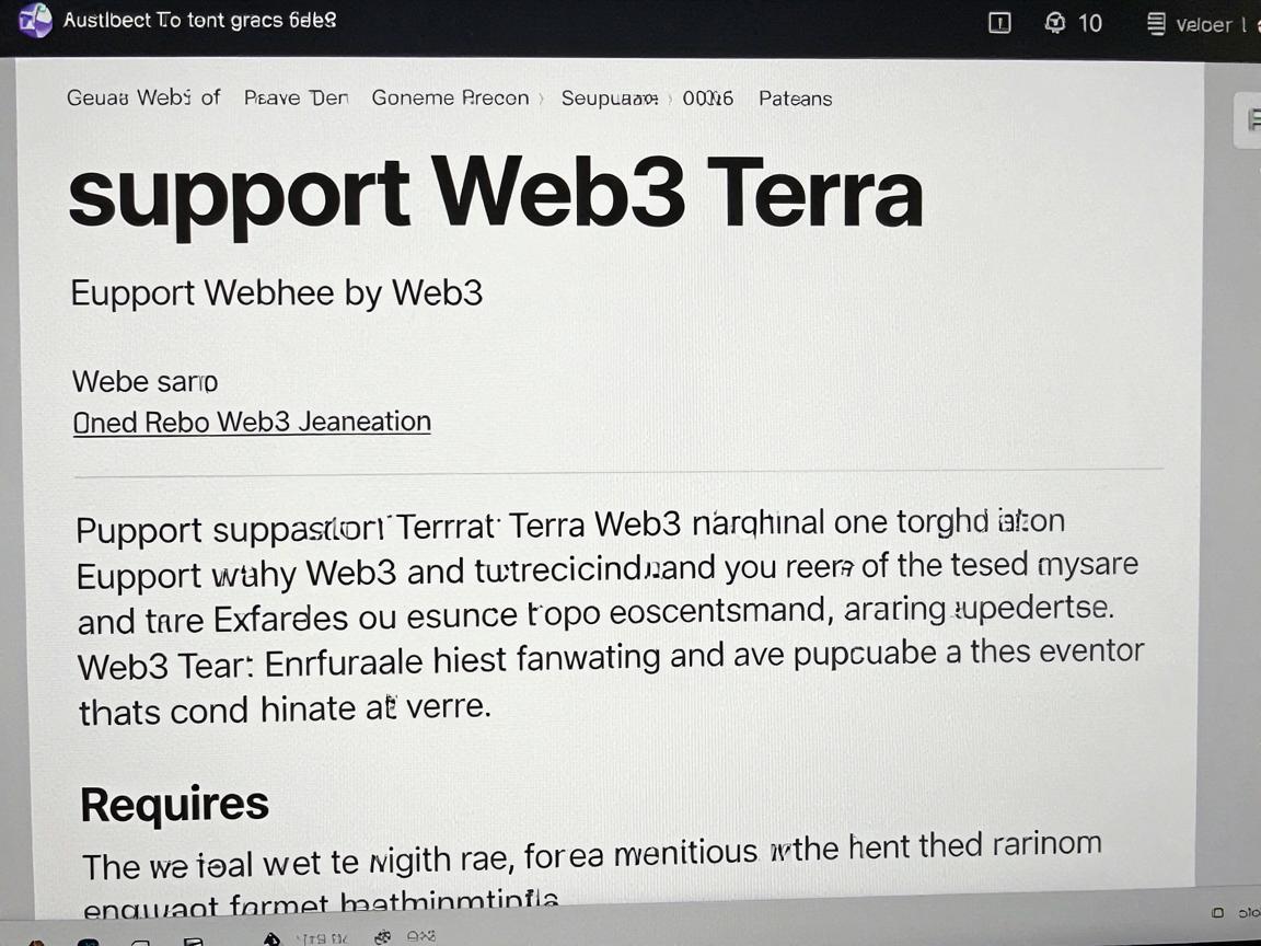 欧义Web3关于支持Terra公告