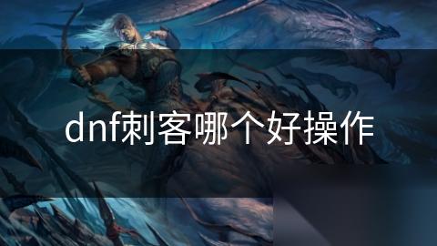 dnf刺客哪个好操作