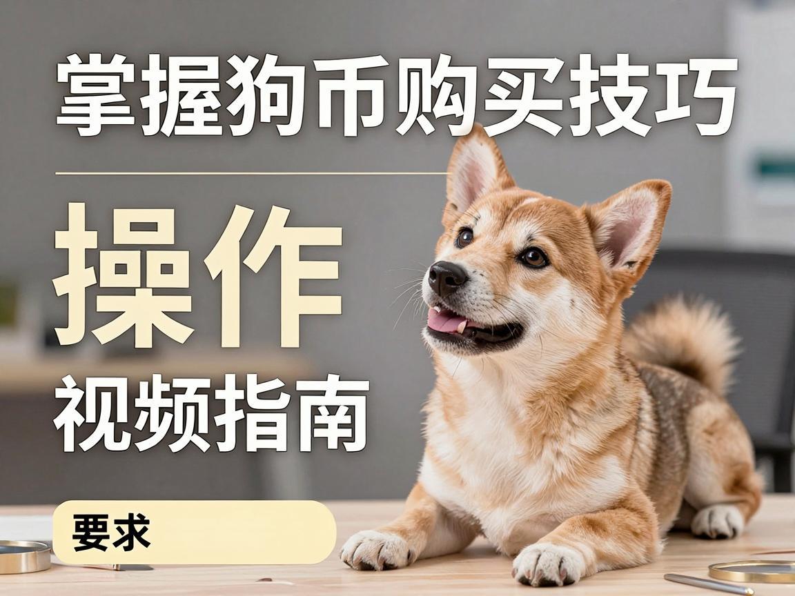 掌握狗狗币购买技巧，操作视频指南