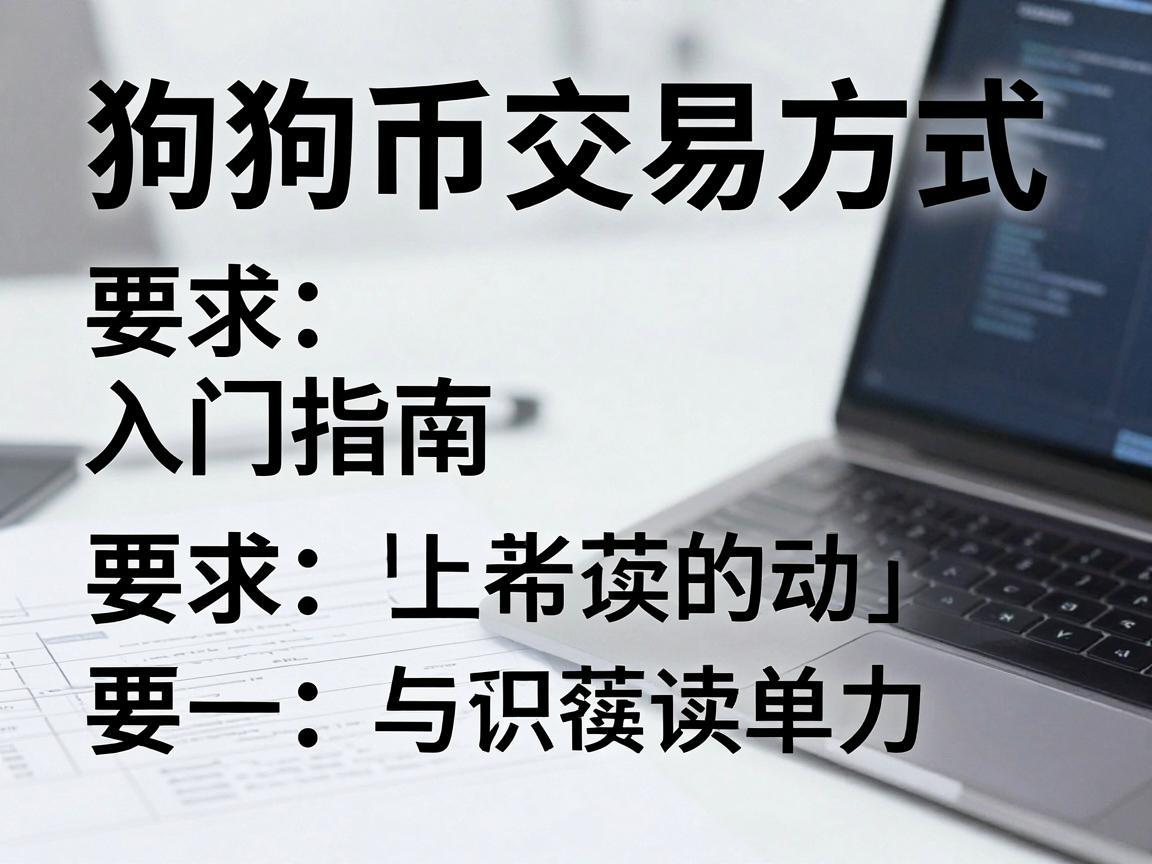 狗狗币交易方式，入门指南